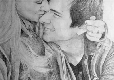 Zamilovaný pár – podle fotografie